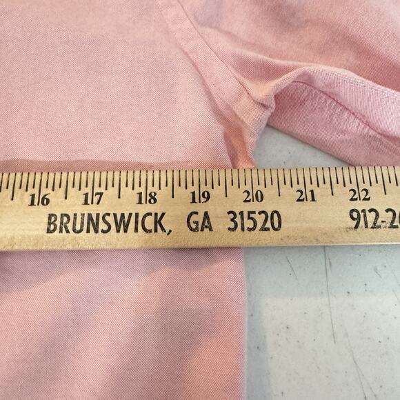 Ralph Lauren Sport Womens Slim Fit Oxford Button Down Shirt Size 14 Pink Preppy - Picture 7 of 9